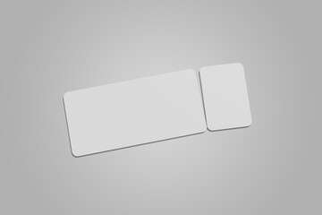 Event Ticket Blank Mockup