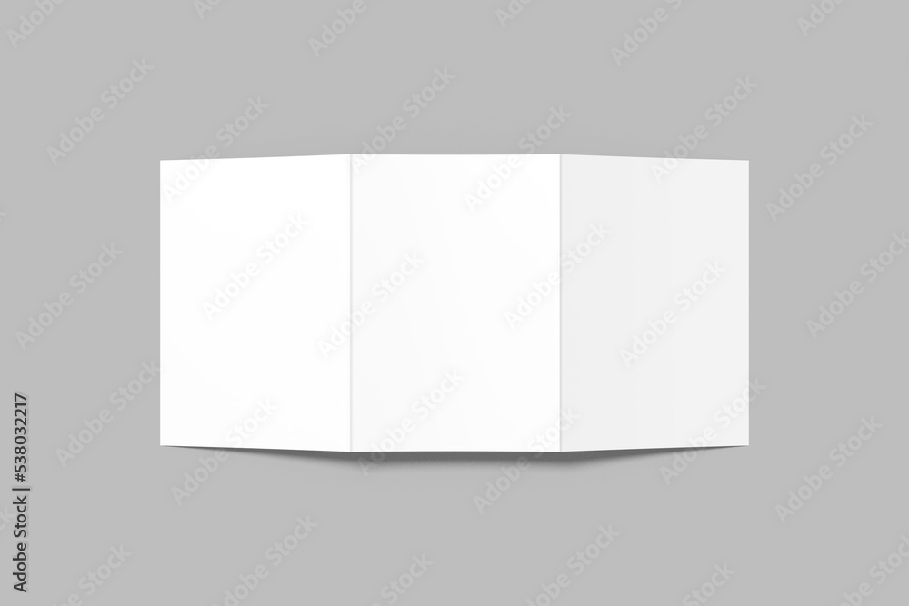 Wall mural A5 Trifold Brochure Blank Mockup