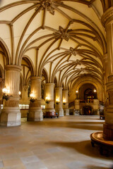 Obraz premium Interior of Hamburg city hall or Rathaus in Hamburg, Germany