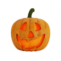 halloween pumpkin isolated on white