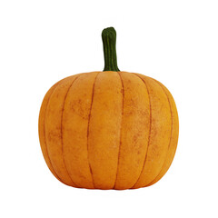 halloween pumpkin isolated on white