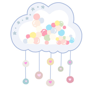 Cute Raining Cloud 06