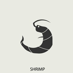 Obraz premium Shrimp icon