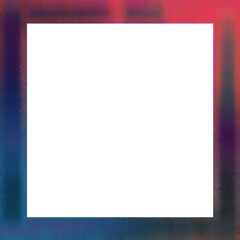 Abstract transparent glitch art border element.