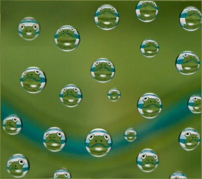 bubbles in water.