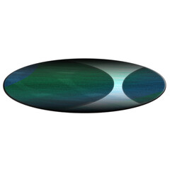 Abstract transparent oval border element.