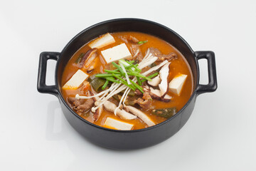brisket doenjang jjigae, doenjang jjigae, doenjang jjigae, doenjang jjigae, doenjang, beef, tofu, vegetables, vegetables, Korean food, food, food, ingredients,차돌된장찌개,  된장찌개 ,차돌박이, 찌개 ,된장 ,소고기, 두부 ,야채,