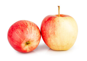 Red apples isolated on a white background