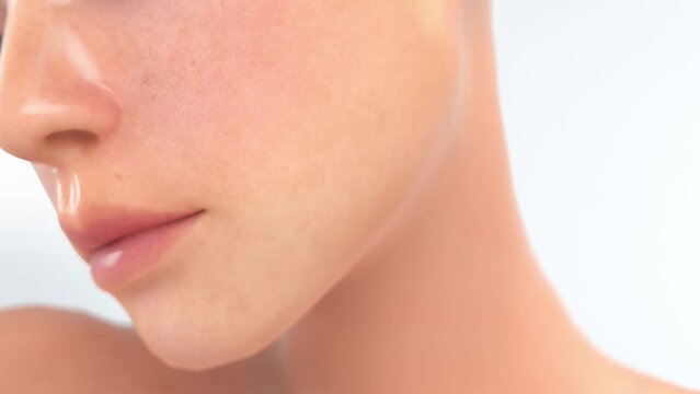 Showcase your combination of vitamins in skin care that protects your face and eliminates acne 3D.