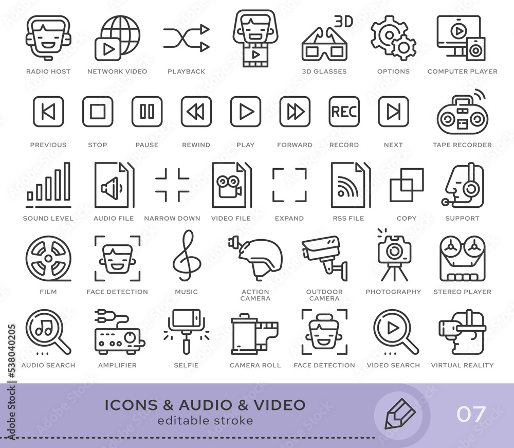 Poster set of conceptual icons. vector icons in flat linear style for web sites, applications and other gra