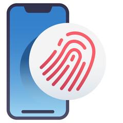 mobile fingerprint scanner icon