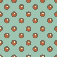 Retro geometric seamless pattern in style 50-70s