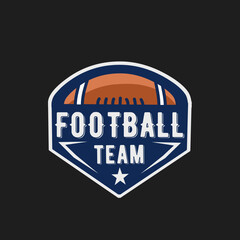 illustration vector of rugby team logo perfect for print,etc