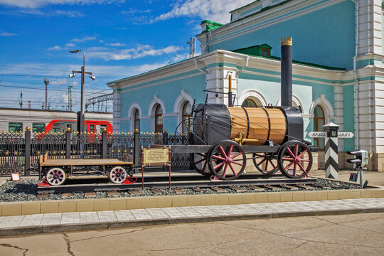 Railway station in Syzran. Russia