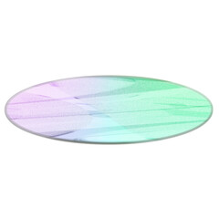 Abstract transparent oval border element.