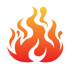fire vector illustration logo icon clipart