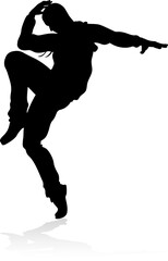 Street Dance Dancer Silhouette