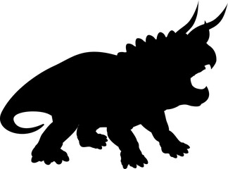 Triceratops Dinosaur Silhouette © Christos Georghiou