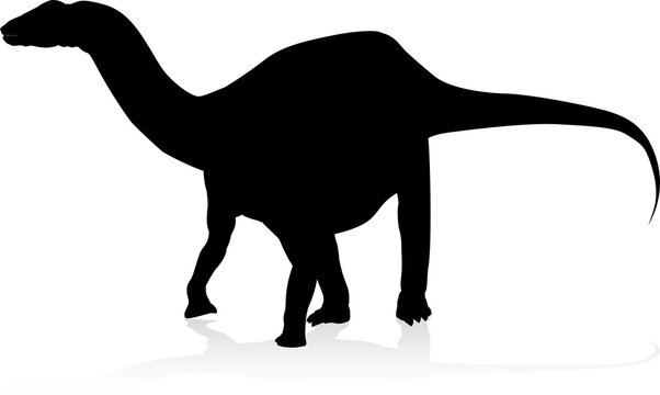 black dinosaur silhouette on white background clip art preview