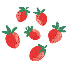 Vector hand drawn strawberry illustration
