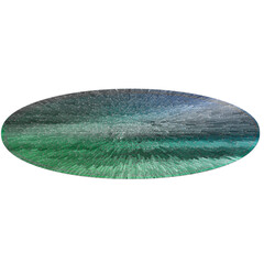 Abstract transparent oval border element.