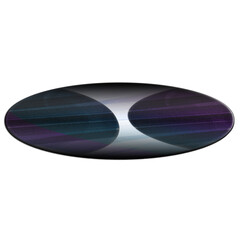 Abstract transparent oval border element.