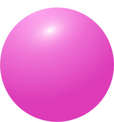 pink 3d ball