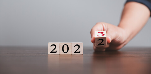 Target or goal with strategy plan-success business revenue concept. Start of new year 2023...