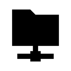 Connected Folder Vector Icon