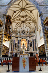 Fototapeta na wymiar Kirche Ireja de Sao Francisco, gothischer Stil, Evora, UNESCO Weltkulturerbe, Alentejo, Portugal, Europa
