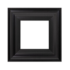 Dark wooden square frame.