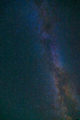 Milky Way from the stars in the night sky, high in the Caucasus mountains.