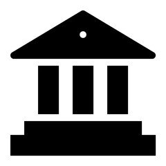 School Building Vector Icon