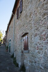 Italy, Tuscany, Arezzo: Old street of Cortona.