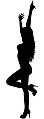 silhouette of a woman