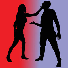 Couple fight