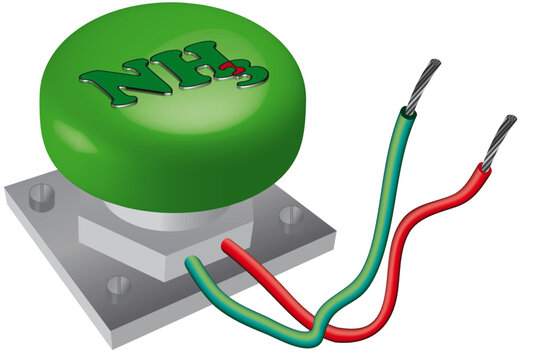 Startknopf NH3 gr&uuml;nrot