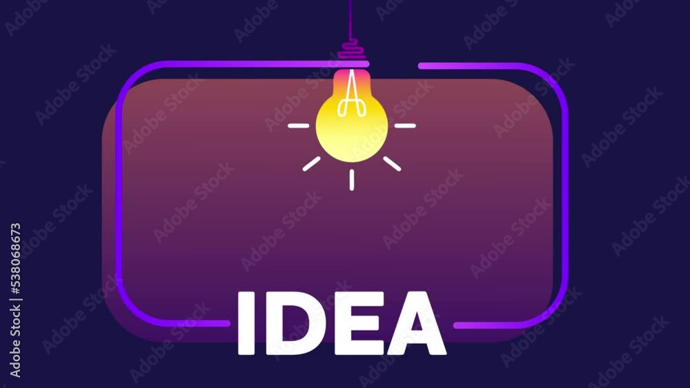 Aufkleber quick tips badge with light bulb and speech bubble. trendy flat animation on white background