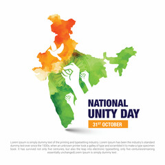 Sardar Vallabhbhai Patel, National Unity Day India vector design