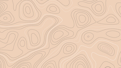 Background of the topographic map. Topographic map lines, contour background. Geographic abstract grid. vector illustration.