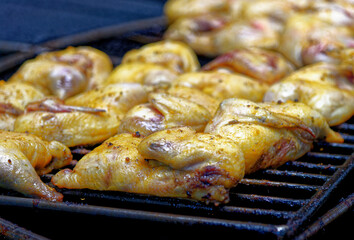 Grilled Chicken over volcanic vent - Lanzarote, Spain