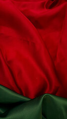 Red and green textile texture for christmas background