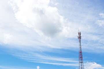 Blue sky with clouds background