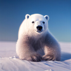 Obraz na płótnie Canvas Polar bear cub