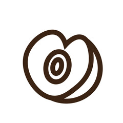 organic summer tropical outline icon