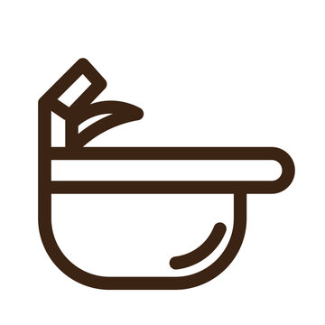 recommend clip art: tap wash water outline icon