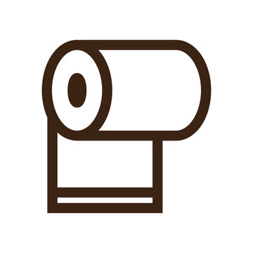recommend clip art: rolls toilet wash outline icon
