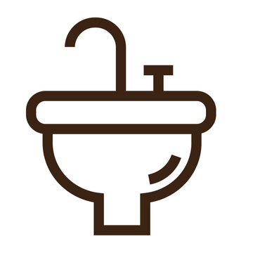 recommend clip art: restroom sink toilet wx outline icon