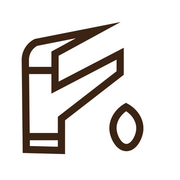 recommend clip art: tap toilet water outline icon