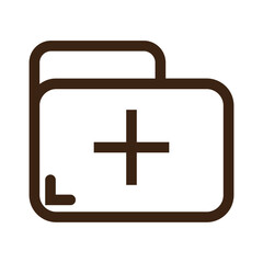 information print sheet outline icon